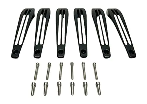 Akuza Rissa 824 20 Inch Gloss Black Inserts Set (6 Pcs) Emr0824-2085-Zsj 1