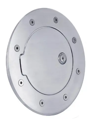 All Sales 6092C Chrome Billet Aluminum Fuel Door 1