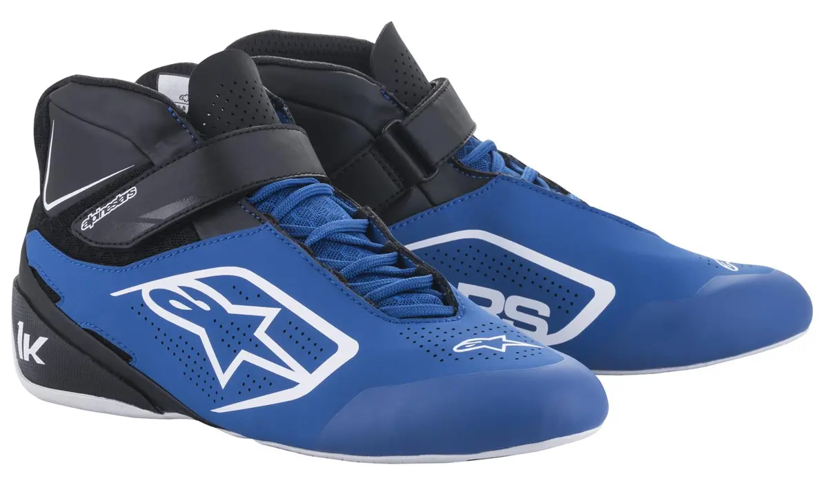 Alpinestars Tech-1 K V2 High-Top Racing Shoes – Size 8, Color Black/Red (2712022-712-8) 1