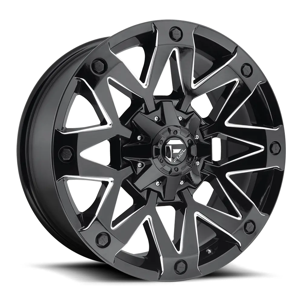 Fuel Ambush [ D555 ] - Gloss Black And Milled 1
