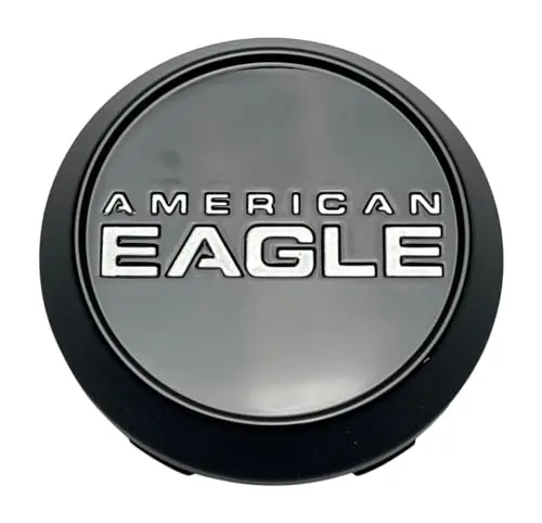 American Eagle 1521S11 Black Snap In Center Cap 1