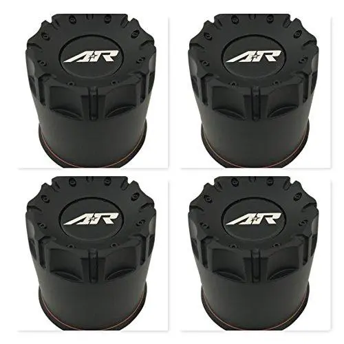 American Racing 4 Pack Wheels 1515006016 Black Wheel Center Cap 1