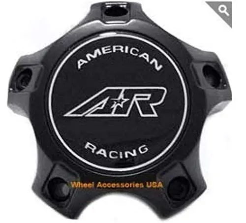 American Racing 890 Center Cap Cara1215sb Black Machined Fits 5X4.5 5/5 Wheels 1