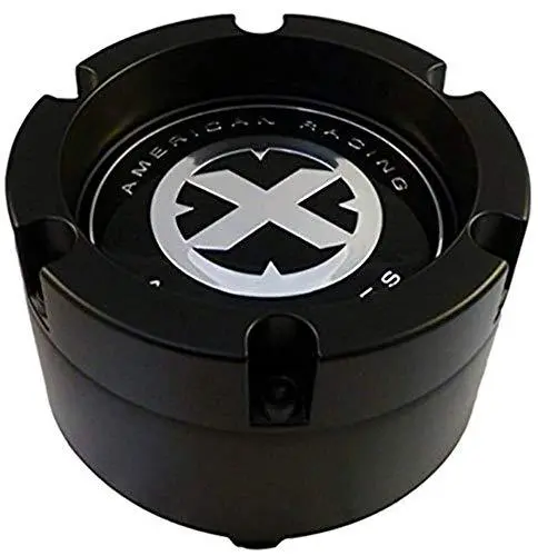American Racing Atx 391K132 391K132yb003 8 Lug Black Snap In 2Pc Wheel Center Cap 1