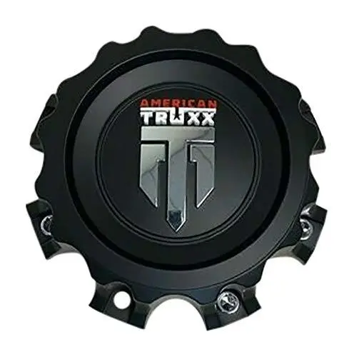 American Truxx 81502090F-4 Matte Black Wheel Center Cap 1