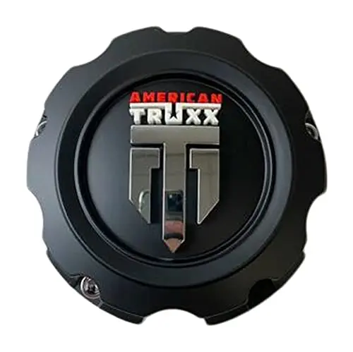 American Truxx C1081502090f-14 Matte Black Wheel Center Cap 1
