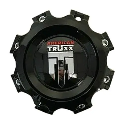 American Truxx Gloss Black Wheel Center Cap C1081502090f-7 8 Lug 1