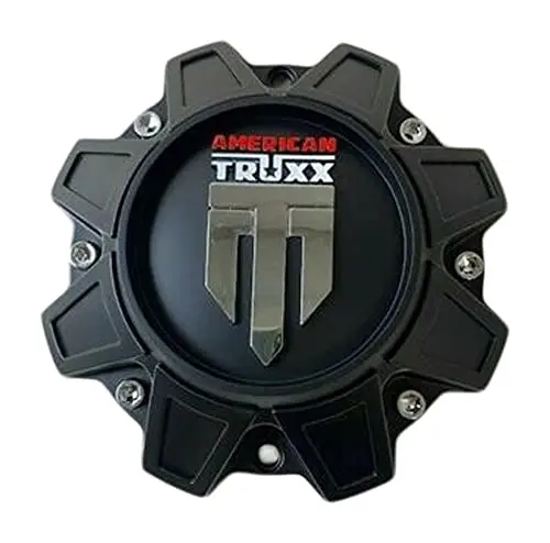 American Truxx Matte Black Wheel Center Cap C1414-B C1414 C-1414 1