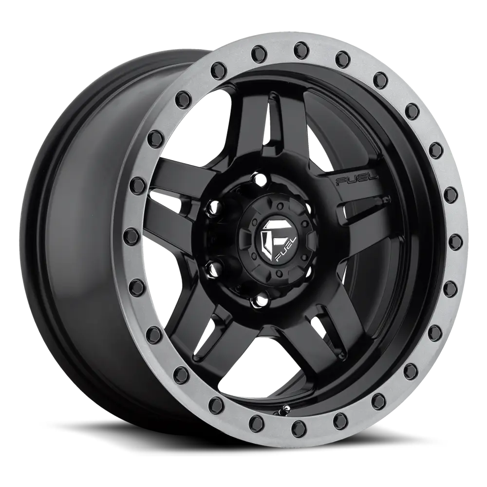 Fuel Anza [ D557 ] - Matte Black W/ Anthracite Ring 1