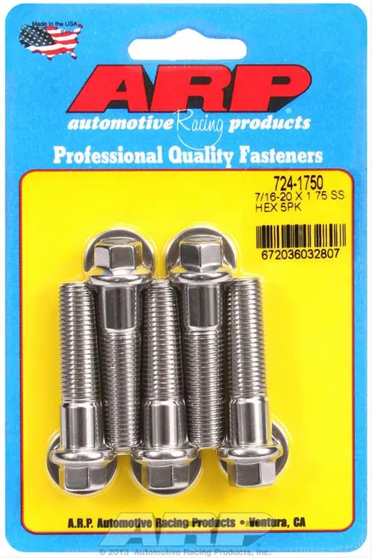 Arp 724-1750 Stainless Steel Socket Head Cap Bolts 1