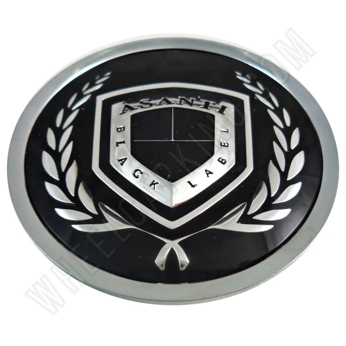 Asanti Black Label Wheels Chrome / Black Custom Wheel Center Cap (1 Cap) 1