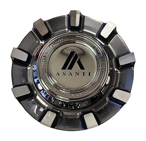 Asanti Black Label 1002-82Ad Machined And Gloss Black Wheel Center Cap 1