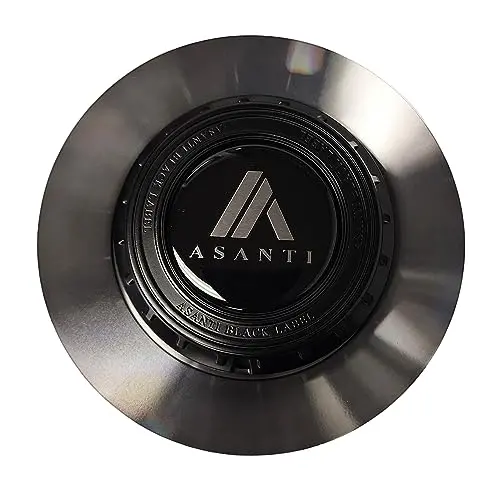 Asanti Black Label 1002-84Mt Black And Machined Center Cap 1