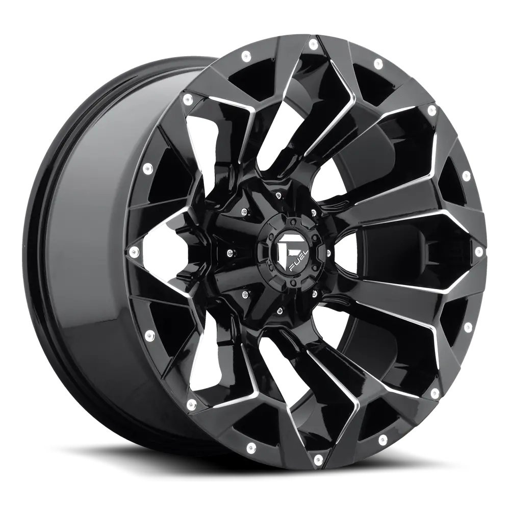Fuel Assault [ D576 ] - Gloss Black And Milled 1