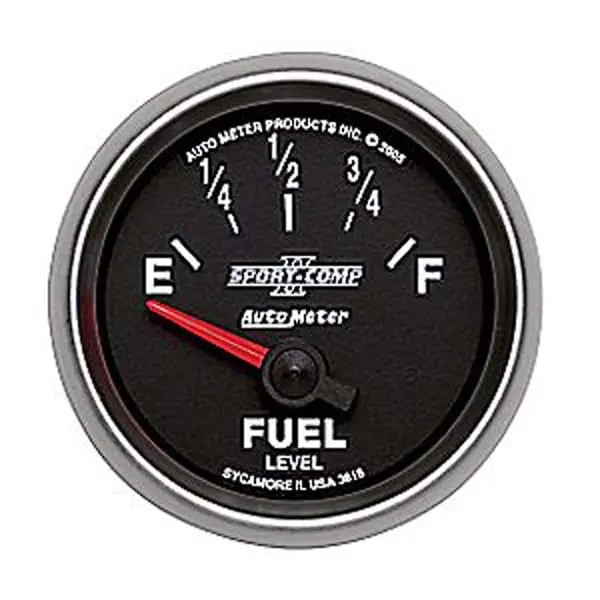 Autometer Sport-Comp Ii Fuel Level Gauge – 2-1/16" Diameter, Analog Display (Au3616) 1