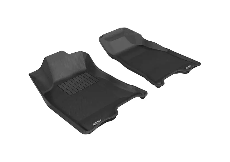 3D Maxpider 2004-2012 Chevrolet/Gmc Colorado/Canyon Crew Cab Kagu 1St Row Floormat - Black 1