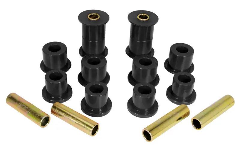 Prothane 74-77 Jeep Cherokee Front Spring & Shackle Bushings (W/ 1.25In Od Main Eye) - Black 1