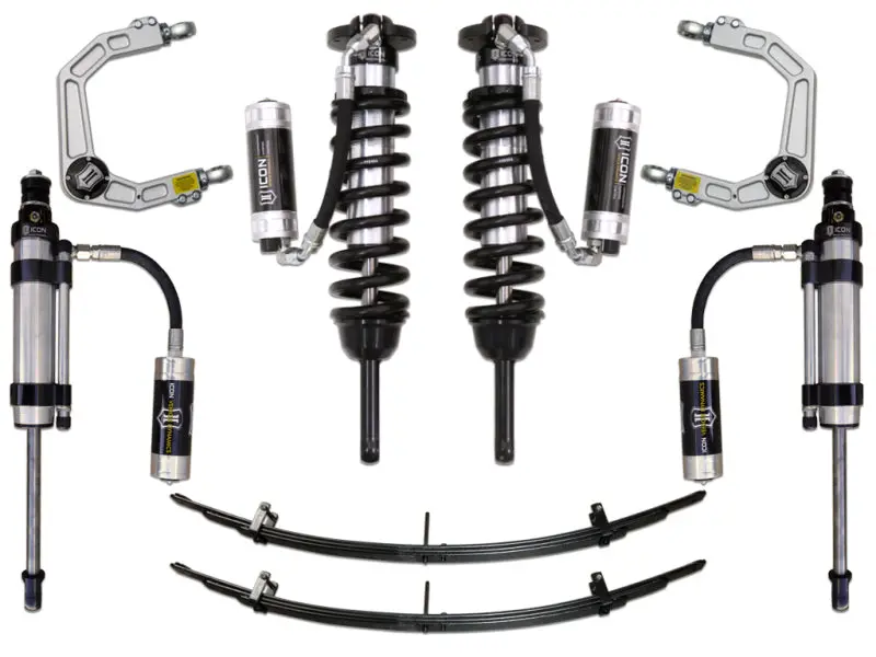 Icon 05-15 Toyota Tacoma 0-3.5In/2016+ Toyota Tacoma 0-2.75In Stg 7 Suspension System W/Billet Uca 1