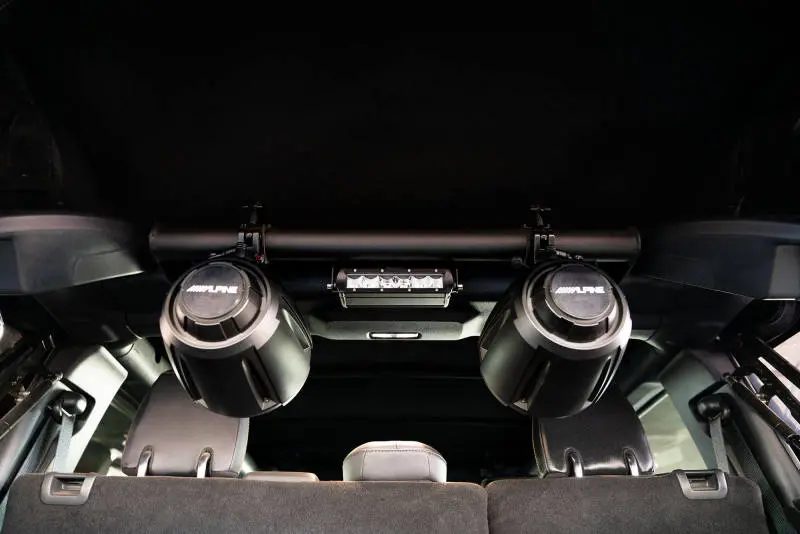 Dv8 Offroad 21-22 Ford Bronco 4Dr Rear Speaker & Light Mount Bar 1