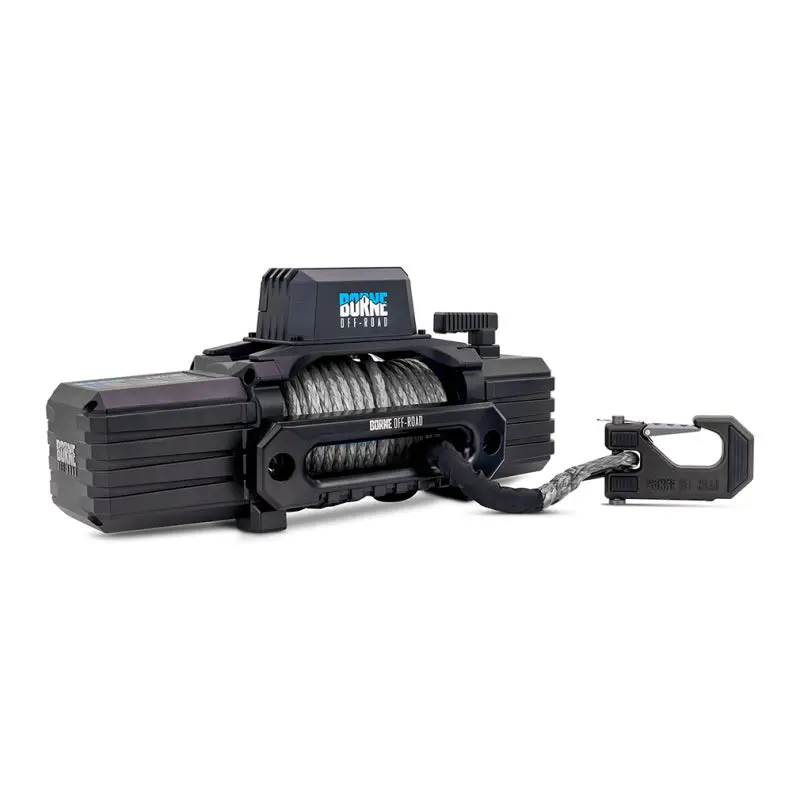 Borne Off-Road 12K Winch - Grey Synthetic Rope 1