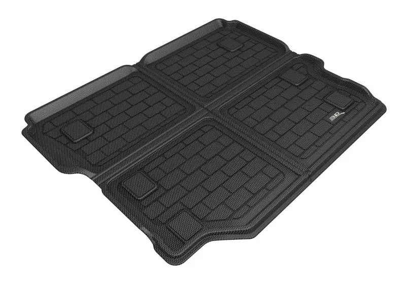 3D Maxpider 18-24 Jeep Wrangler Unlimited (Jl) No Sub No Flat Floor Cross Fold Kagu Blk Cargo Liner 1