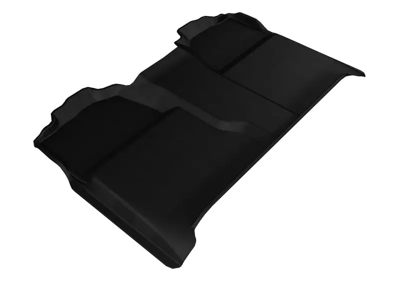 3D Maxpider 2007-2013 Chevrolet Silverado Crew Cab Kagu 2Nd Row Floormats - Black 1