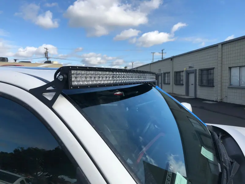 Cali Raised 05-23 Toyota Tacoma 52 Curved Led Light Bar Roof Brackets Kit - Brackets W/ 5D Optic Os 1
