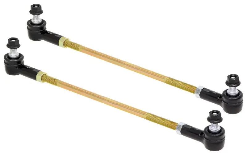 Rockjock Adjustable Sway Bar End Link Kit 14In Long Rods W/ Sealed Rod Ends And Jam Nuts Pair 1