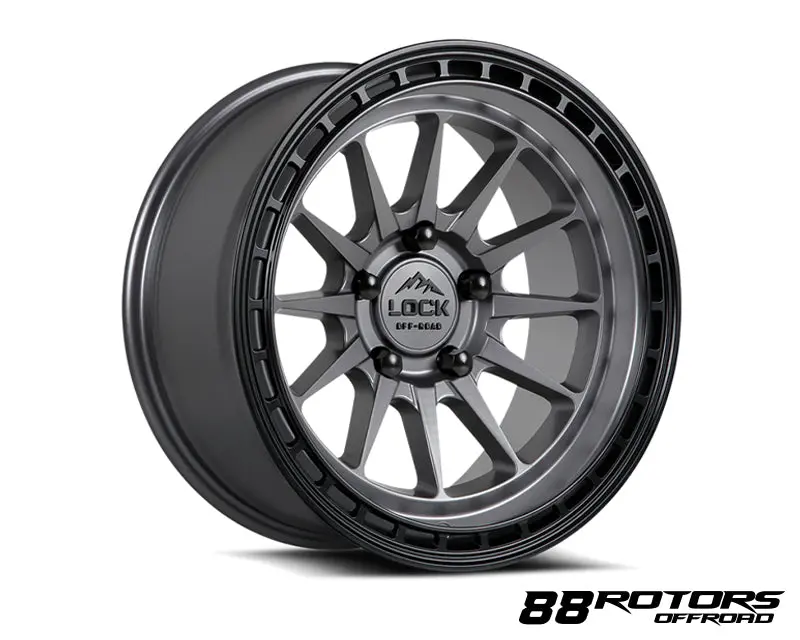 Lock Offroad Wheels | Baja Matte Gunmetal 1