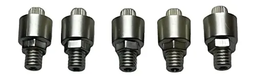 Ballistic 978 Cannon Silver Press In Replacement Wheel Face Bolts 5 Pcs 1
