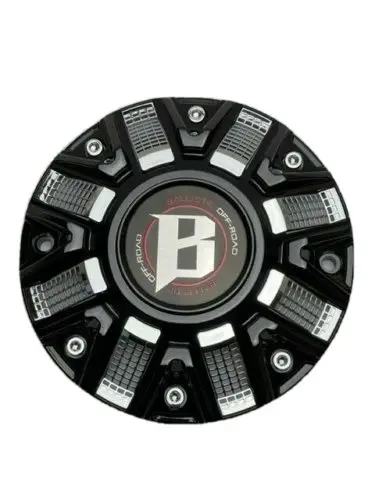 Ballistic Gloss Black With Chrome Wheel Center Cap Cap Or-D3 Cap Or-D 1