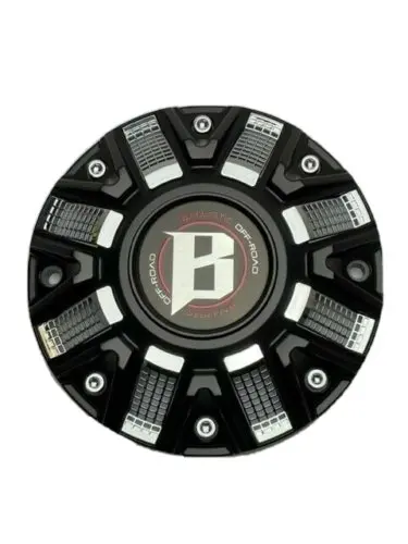Ballistic Matte Black And Chrome Wheel Center Cap Cap Or-D3 Cap Or-D 1