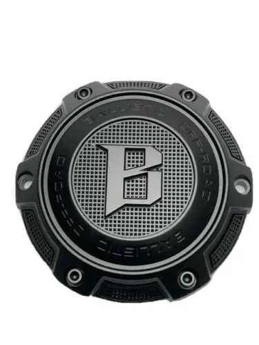 Ballistic Off-Road Matte Black/Matte Black Logo Wheel Center Cap Cap Or_Vd 1