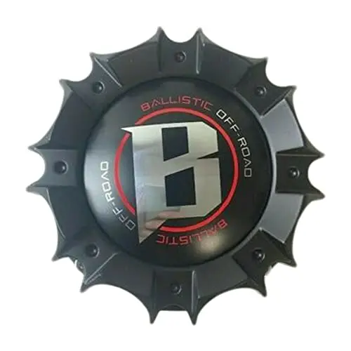 Ballistic Offroad Wheels Cap-Wx05-165.1-170-8H Matte Black Wheel Center Cap 1