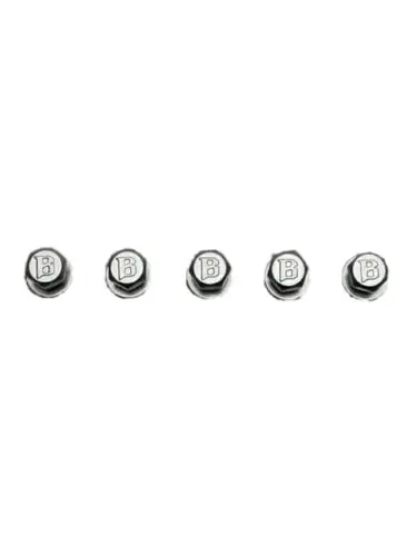 Ballistic Silver Replacement Beadlock Bolt & Washer Kit 5 Pcs 1