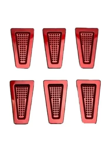 Ballistic Warrior 827 Gloss Red Accent Insert Set (6 Pcs) 727 Acc1 Stick On 1