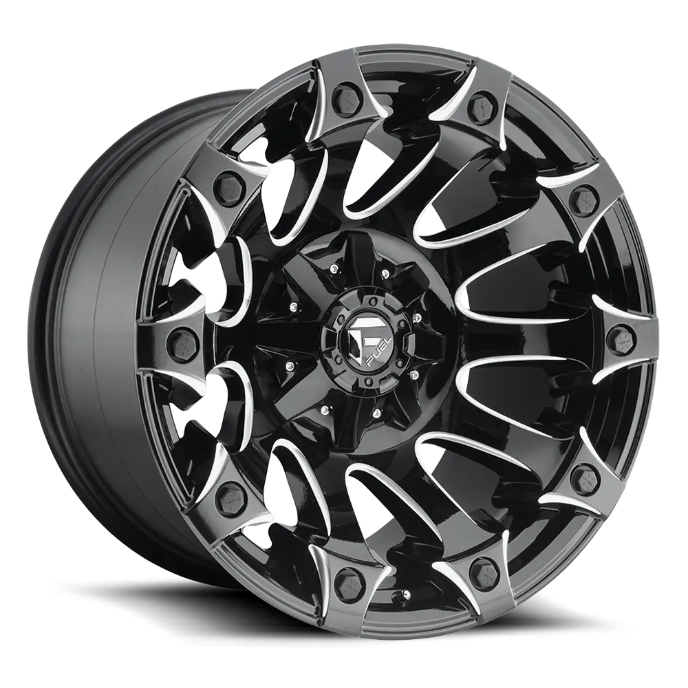 Fuel Battle Axe [ D578 ] - Gloss Black And Milled 1