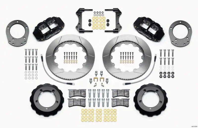 Wilwood Narrow Superlite 4R Front Hat Kit 14.00In 76-77 Ford Bronco Dana 44 W/Lines 1