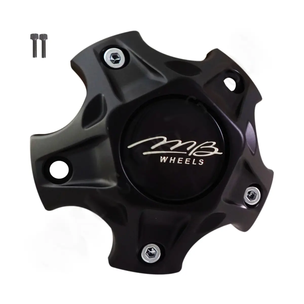 Mb Motoring Flat Black Custom Wheel Center Cap # Bc-847 (1 Cap) 1