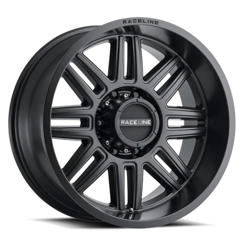 Raceline 948B Split 16X8in / 8X170 Bp / -6Mm Offset / 125.2Mm Bore - Satin Black Wheel 1