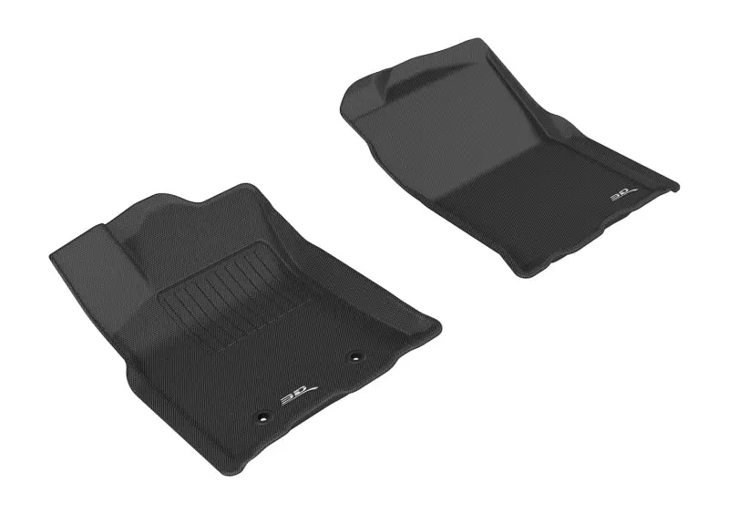 3D Maxpider 2016-2017 Toyota Tacoma Access Cab/Double Cab Kagu 1St Row Floormat - Black 1