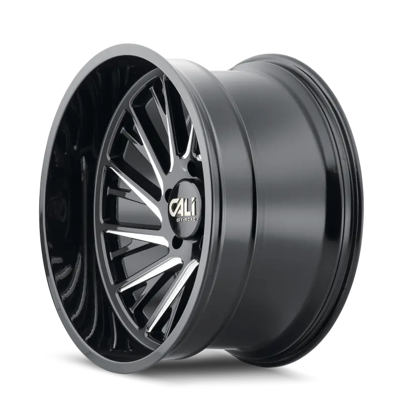 Cali Off-Road 9114 Purge 24X14 / 8X180 Bp / -76Mm Offset / 124.1Mm Hub Gloss Black Milled Wheel 2