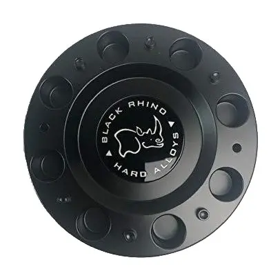 Black Rhino Wheels 1244S01+Mb-429 1244C01 Matte Black Wheel Center Cap 1