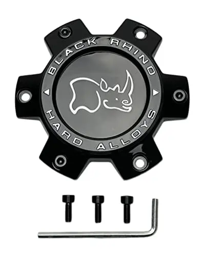 Black Rhino Wheels Cap M-1043 Lg1705-19 Psc6139rhigbk1 Ccbr3613540gbflat Gloss Black Center Cap 1