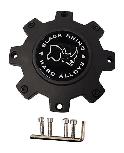 Black Rhino Wheels Cap M-874 Pcd 8X165 1/170/180 Matte Black Center Cap 1