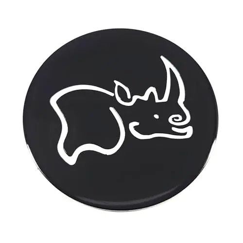 Black Rhino Wheels Te71ccbr3b Sticker Emblem Logo 71Mm Black 1