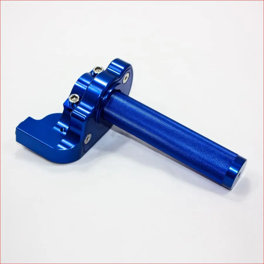 Blue Cnc Quarter Turn Quick Twist Throttle Housing 1