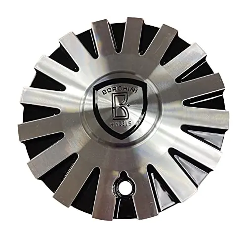 Borghini Wheels B22 Csb22-2A Black And Machined Center Cap 1