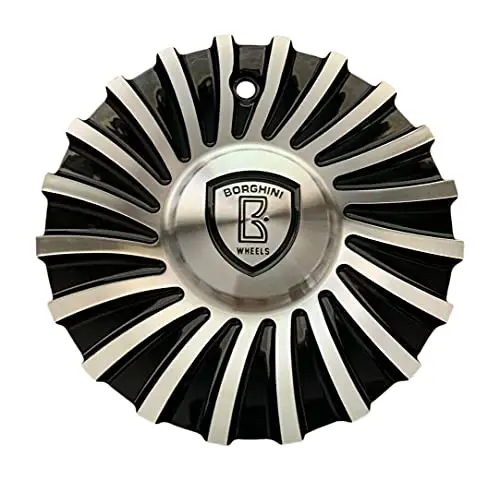 Borghini Wheels B24 Csb24-2A Black And Machined Center Cap 1