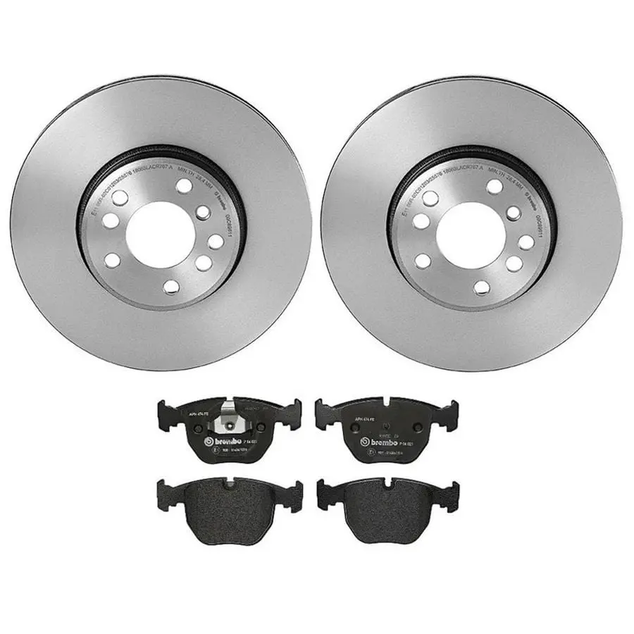 Brembo Kt04468 Front & Rear Disc Brake Pad And Rotor Kit – Street Performance Package 1